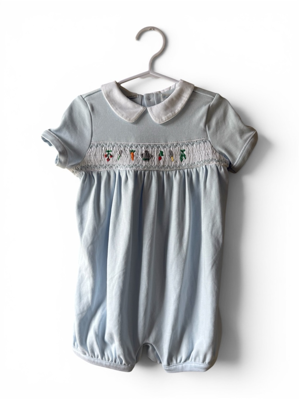 Ralph Lauren Hand Smocked Garden Bubble Romper Baby Boys 24M
